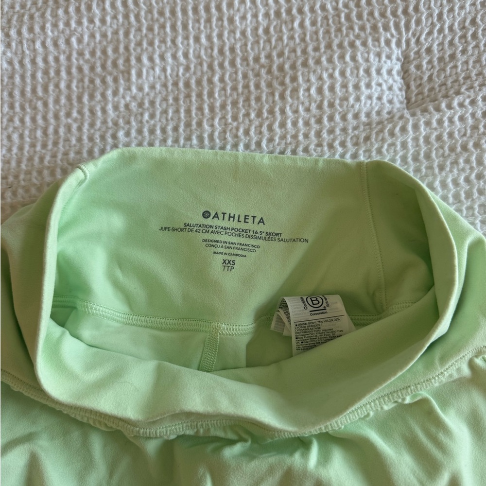 Athleta Neon Green Athletic skirt
